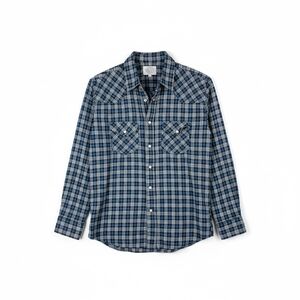 Vintage Gibson Western Pearl Snap Flannel Shirt Plaid Long Sleeve